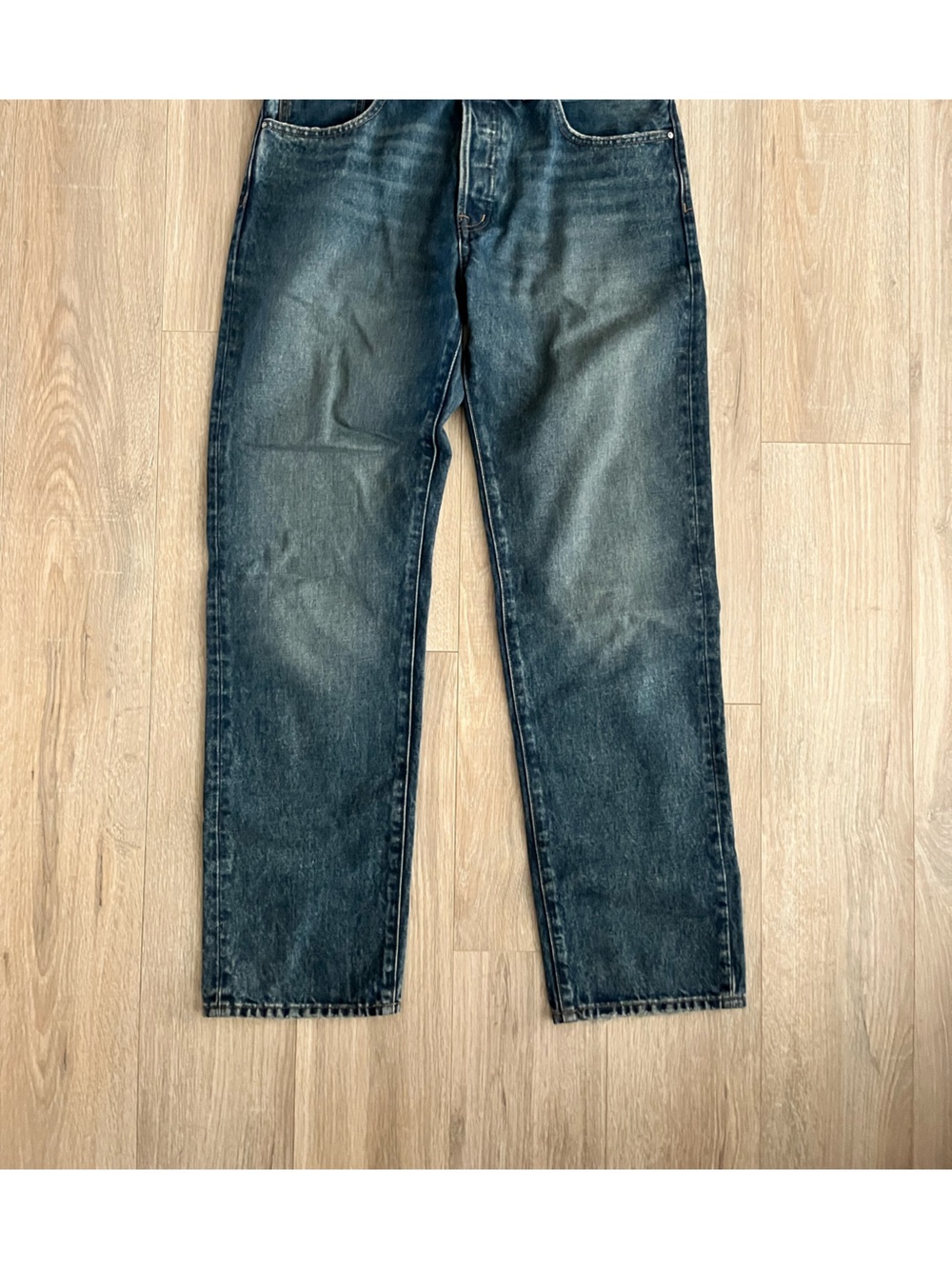 Madewell Women’s The Dean Easy Straight Jean Greendale Wash Rigid - Size 27 - Picture 2 of 10